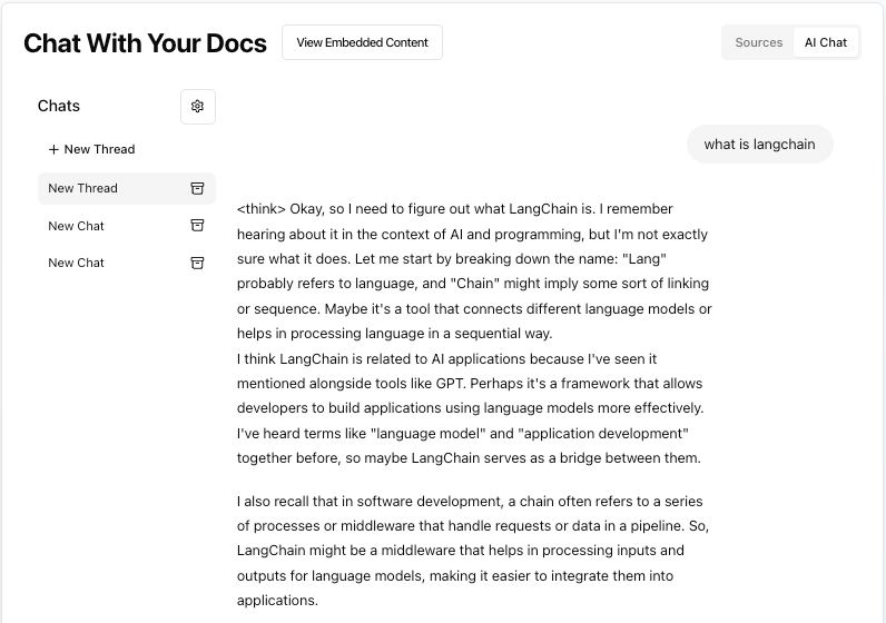 Documix interface